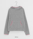 Comdero color matching fleece brushed hoodie