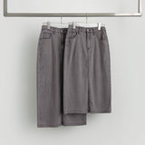 Summer Tencel Cooling Back Slit Span H-Line Denim Skirt