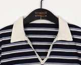 Morphol Western Stripe PK Collar Short-Sleeved T-shirt