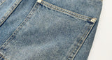 Big Pocket Denim Skirt