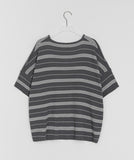 Kogar Stripe Over Short Sleeve Tee