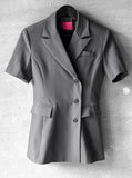 Tabarin wrap one piece short sleeve jacket
