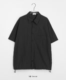 [unisex] Hipom Nylon Over Short Sleeve Shirt