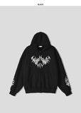 Unisex Devil Overfit Hooded Zip-Up