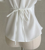 Gobelin Square Shirring Strap Blouse