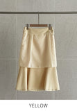 Deuelrin Mermaid Slit Skirt