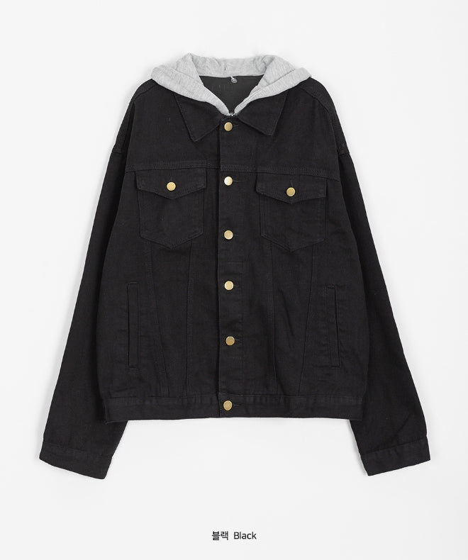 【BAON】[unisex] Coldw Hood Layered Collar Jacket BAON】[unisex] Coldw Hood Layered Collar Jacket BAON