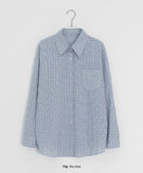 Hamiri Basic Pocket Check Long Sleeve Shirt