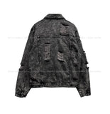 Metro Washing Damage Denim Jacket