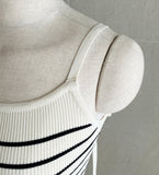 Deflin Stripe Sleeveless One Piece