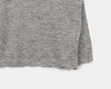 Huner Vintage Flower Loose Fit Off-Shoulder Knit