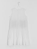 Habom Dot Nylon Layered Sleeveless One Piece