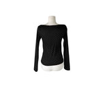 Toa Dot Halter Sleeveless Boat Neck Long Sleeve T-Shirt