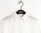 Cotter Wrinkle Pleated See-Through Crop Short Sleeve Shirt