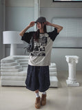 Age raglan oversized fit short-sleeved shirt