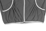 Pita Color Matching Shirring Windbreaker Hood Zip-Up