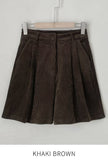 Cloa Corduroy Pintuck Half Pants