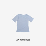 Riffen reverse slit T-shirt