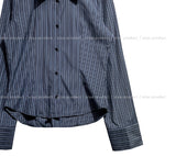 Geek Chic Big Collar Stripe Shirt