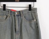 Hotty Vintage Wash Summer Denim Maxi Long Skirt
