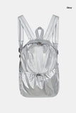 Casual metal glossy backpack