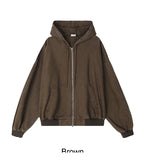 Loped Work Twill Hooded Zip-Up