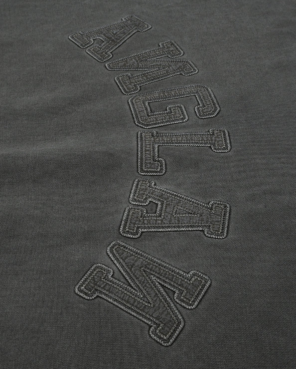 【ANGLAN】24SS★ [AG] Applique Pigment String Sweat Half Tee ANGLAN】24SS☆ [AG] Applique Pigment String Sweat Half Tee