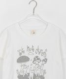 [BAONHAUS] Planty Printing Crop Short Sleeve Tee