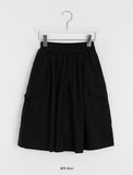 Cocuna Banding Cotton Cargo Midi Skirt