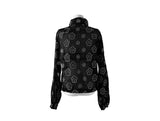 Bari Flower See-Through String Windbreaker Jacket