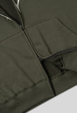 (UNISEX) Flame-Two-Way Hood Zip-Up