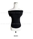 Silky Wrinkle Off-Shoulder Tee