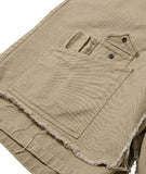 Washed Layered Cargo Skirt Shorts