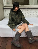 CAMO HOODED JUMPER