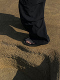 S/S Deep Black Big Pocket Nylon Balloon Pants