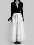 Sand Tube Top Layered Cardigan