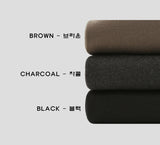 Enti brushed semi-wide slacks