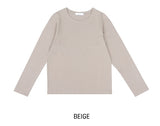 [U-BASIC] Silket Round Cotton Long Sleeve
