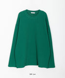 [unisex] Milonde Ribbed Round Over Knit