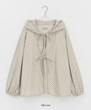 [BAONHAUS] Taltus Corduroy Dot Ribbon Hood Jacket