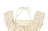 [Fake Layered] Mimi Layered Halter Lace T-shirt