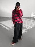 (WOOL) STRIPE PK KNIT