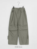[unisex] Paldos Snap Parachute Nylon Wide Pants