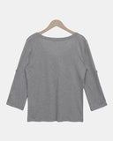 Bezen Roll-up Three Quarter T-shirt