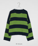 Delca Stripe Crop Knit