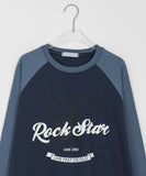 [unisex] Ricohi Color Matching Raglan Printed Over T-Shirt