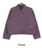Off Dyeing Crop Work Jacket