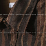 Flatter loose fit striped shirt