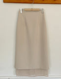 Jelena Chiffon Layered H-Line Skirt
