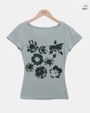 Cheritz Flower Short Sleeve T-shirt